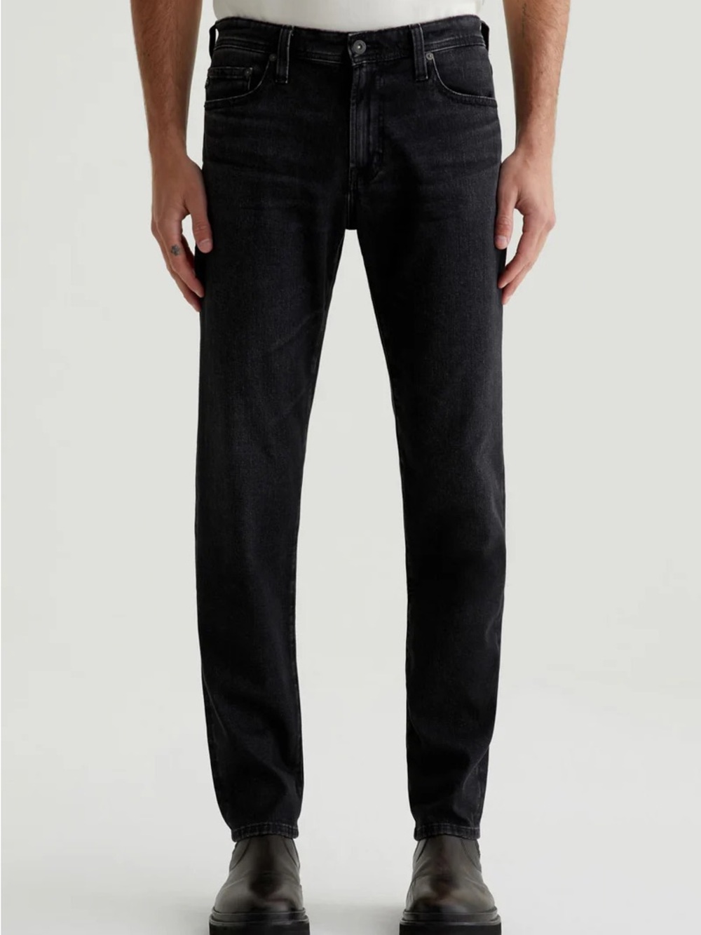 AG Adriano Goldschmied Black Straight-Leg Jeans – Men’s Size 32x32